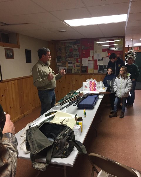 Club Member Mike Wood gives some safety instruction